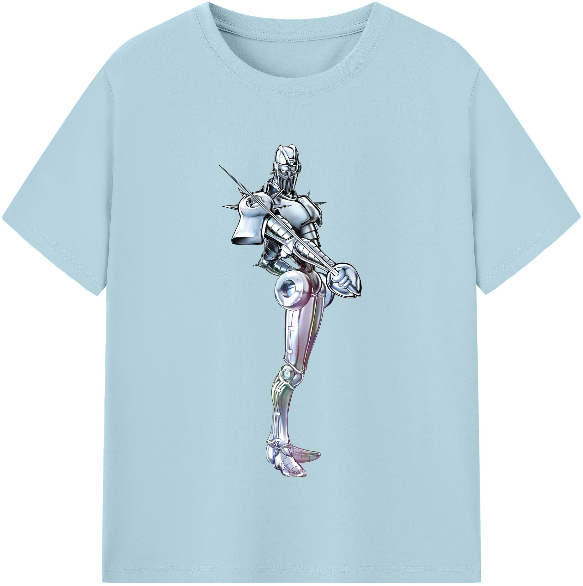 （画像用） ジョジョの奇妙な冒険 ジャン＝ピエール?ポルナレフ JoJo's Bizarre Adventure Jan Pierre Polnareff 綿100％半袖Tシャツ（フロントプリント）